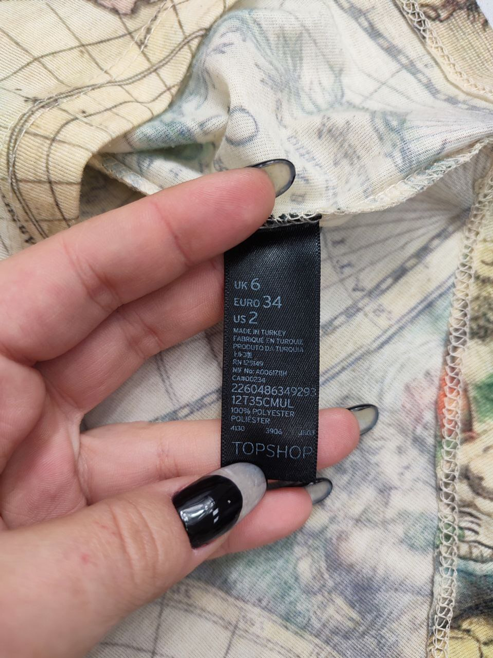 Футболка Topshop с принтом 40 размер