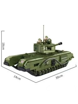 Конструктор Тяжелый Британский танк Черчилль 1825 деталей