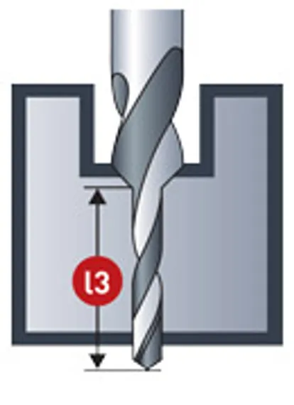 Короткое ступенчатое сверло Karnasch M4, 90°, HSS-XE, арт. 40.1070.040