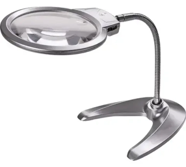 Лупа настольная с подсветкой 125мм (2LED) MG-2 Magnifier