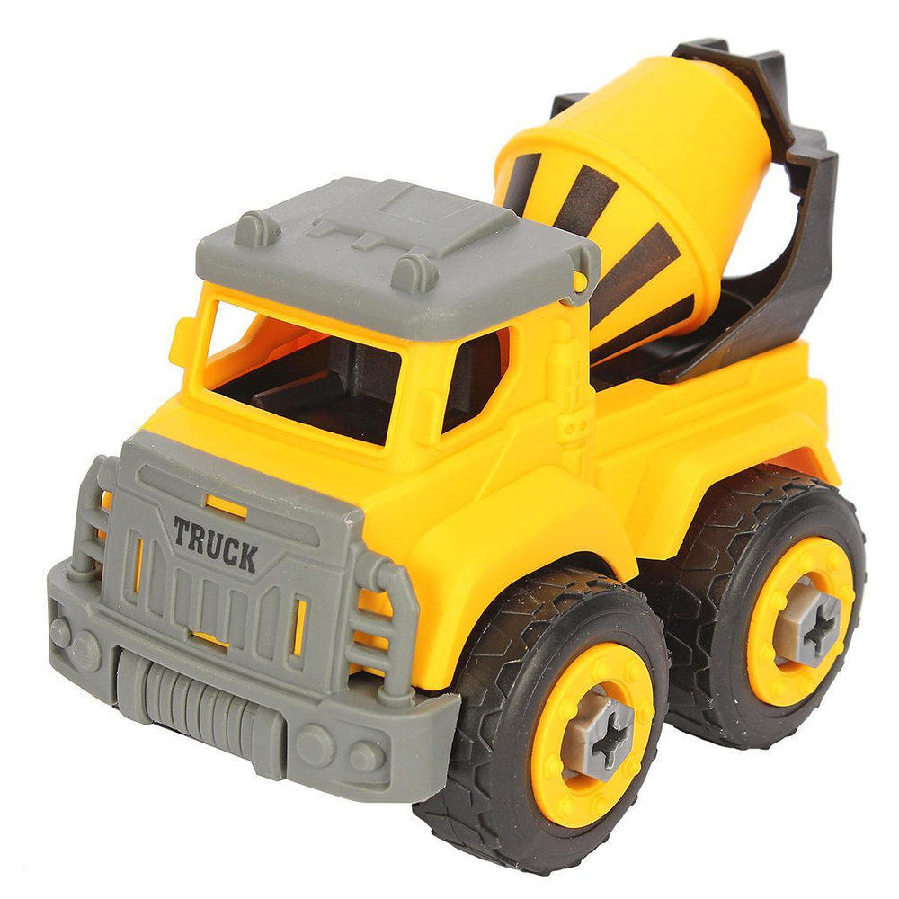 Машинка-конструктор Abtoys Cпецтехника "Городские службы" Бетономешалка с отверткой