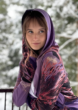 Мантия + Майка / фиолетовая акварель