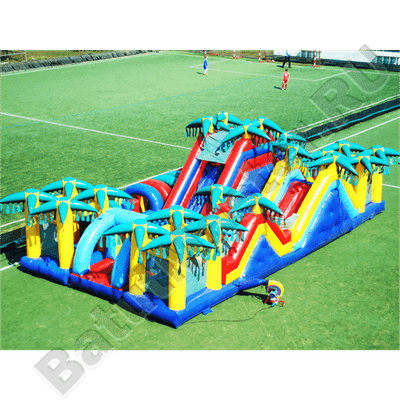 Надувная полоса препятствий "Супер - джунгли"