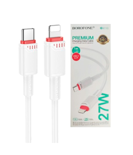 Кабель Lightning -TypeC BOROFONE BX110 27W (белый) 1м