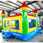 Надувной батут «Домик с бассейном» 8*5*3 м