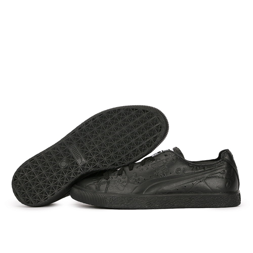 Кеды PUMA Clyde Raw SM Black-Puma B