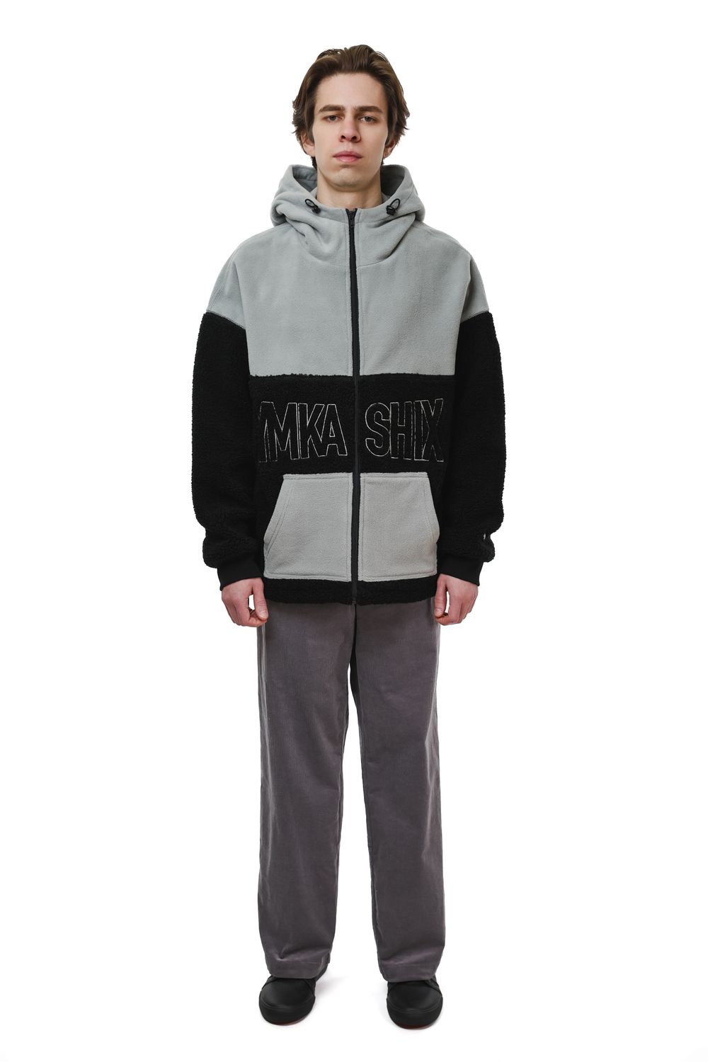 Купить Худи Ymkashix Little Lamb Zip черный/серый Худи Ymkashix Little Lamb Zip черный/серый