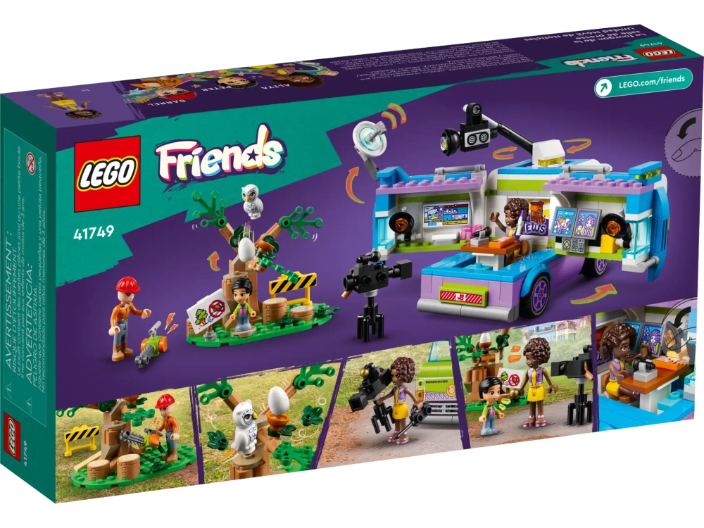 Конструктор LEGO Friends 41749 Фургон отдела новостей