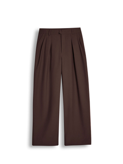 Pleated Pant - Brown (Women's)