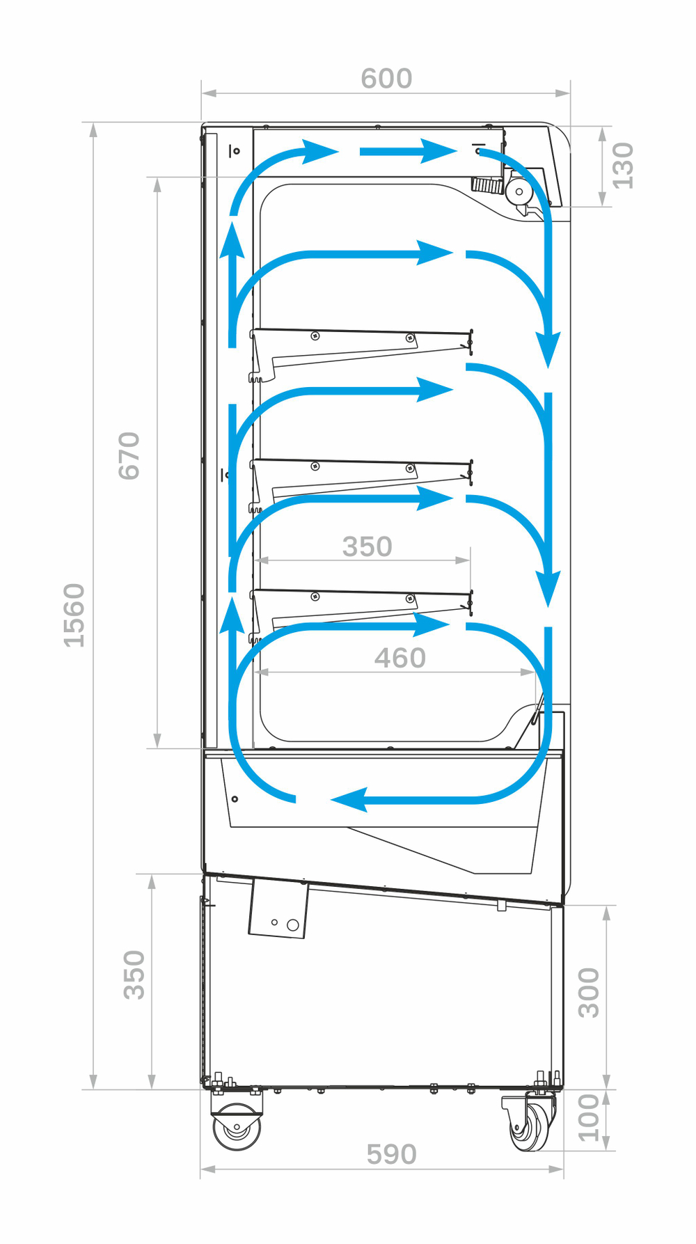 Холодильная витрина Carboma VIVARA FC16-06 VM 0,6-2 0430