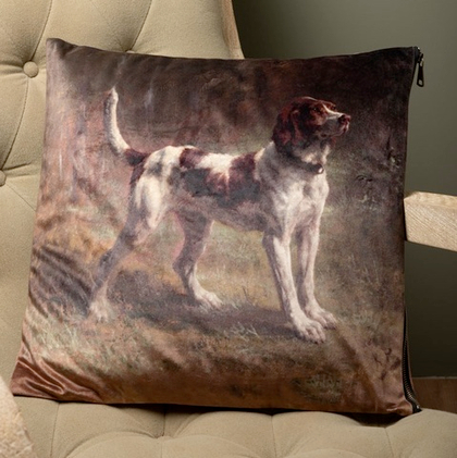 Подушка с декоративной наволочкой Собака 45х45 см 35322