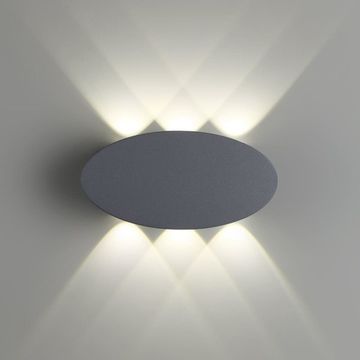 Уличный настенный светодиодный светильник 358563 тёмно-серый Calle Novotech