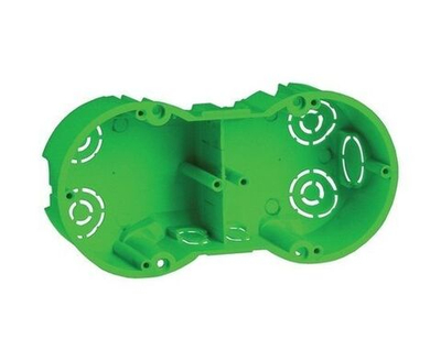 IEK Коробка КМ40023 установочная 2 места d141х70x45 для полых стен (с саморезами и мет. лапка), UKG20-141-070-045-M