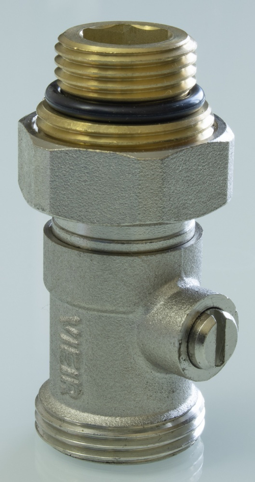 Узел нижнего подключ. рад. 3/4 х 1/2 (раздельный, прямой) ViEiR (100/1шт)