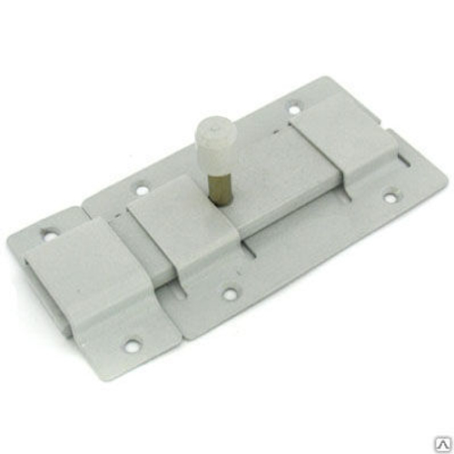 Засов Киров Секрет ЗД-02 серый металлик плоский   / 2832