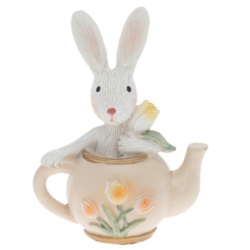 GAEM Фигурка декоративная "Заяц в чайнике", L8 W5 H10 см