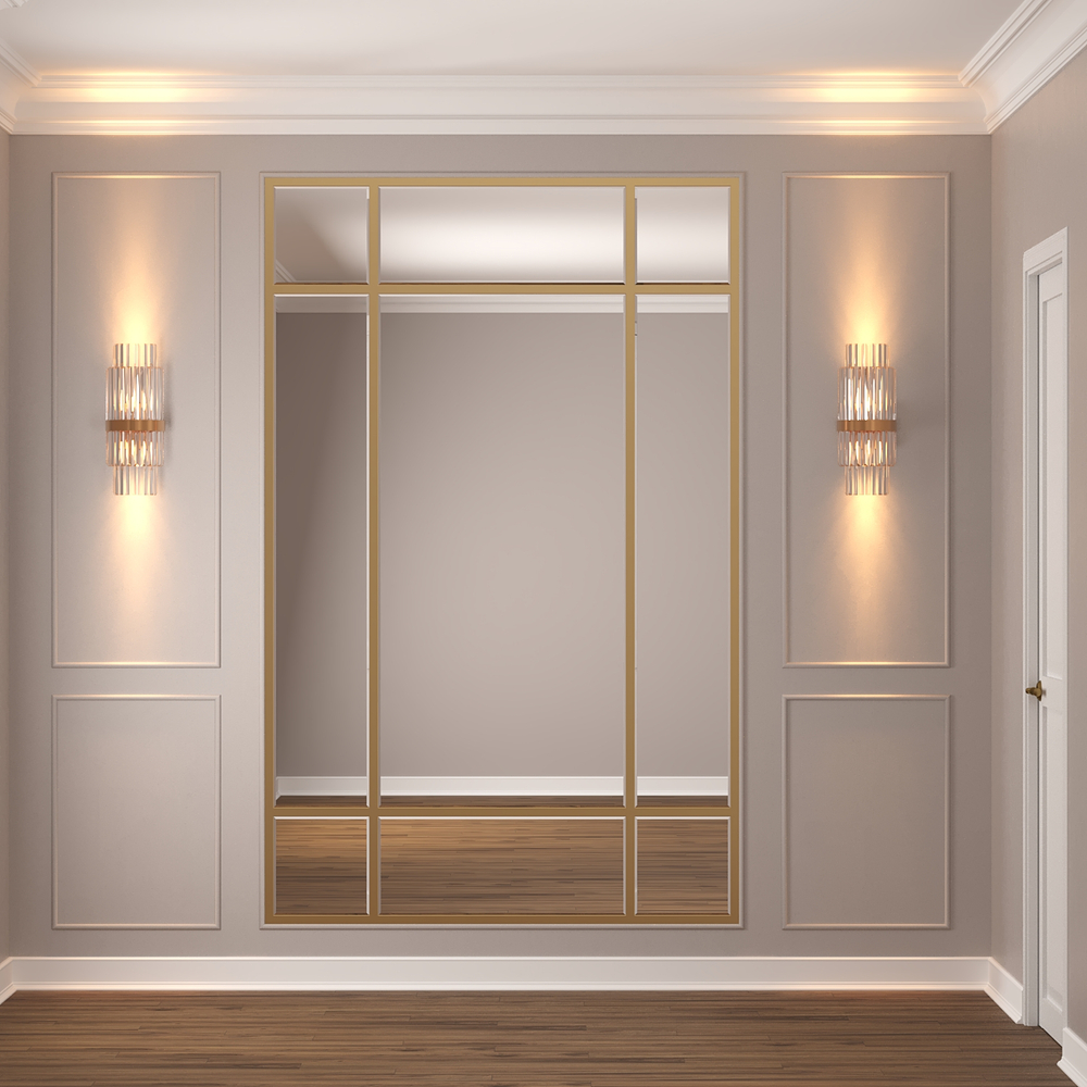 Зеркальное панно Золотая геометрия