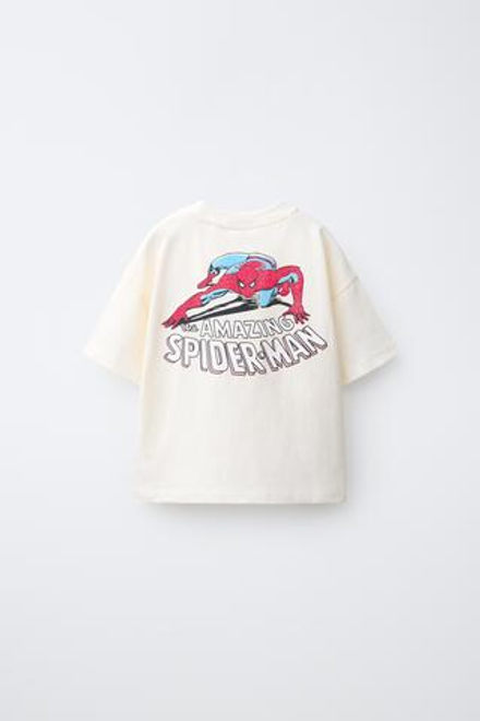 ZARA ФУТБОЛКА SPIDER-MAN © MARVEL, БЕЛЫЙ