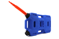 Канистра экспедиционная PRO 10 литров две горловины и заправочный носик (синяя)