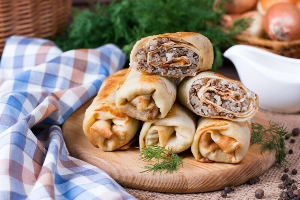 Блинчики с мясом и рисом 480гр