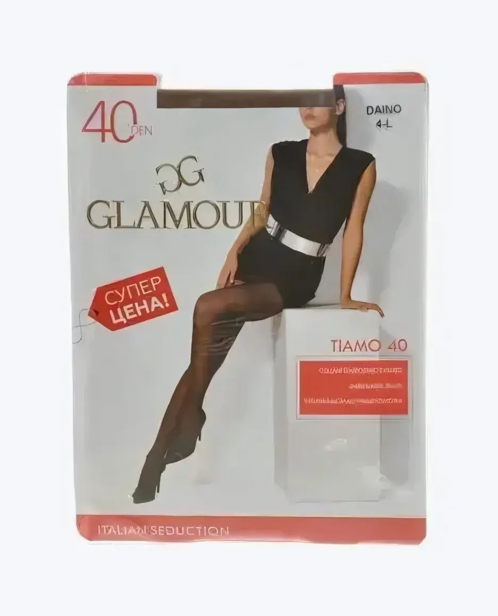 Колготки женские GLAMOUR TIAMO 40 р.4 Daino
