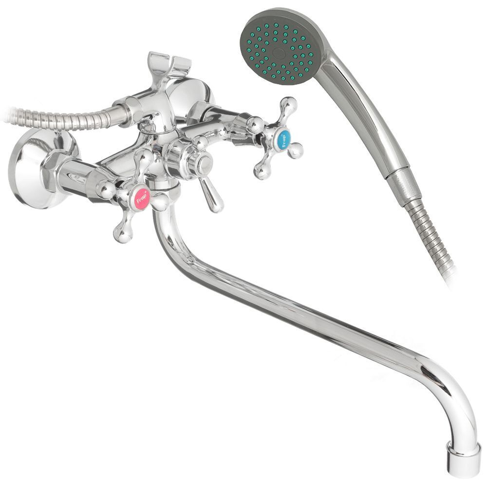 Смеситель для ванны, Frap, с кран-буксой, хром, F2208