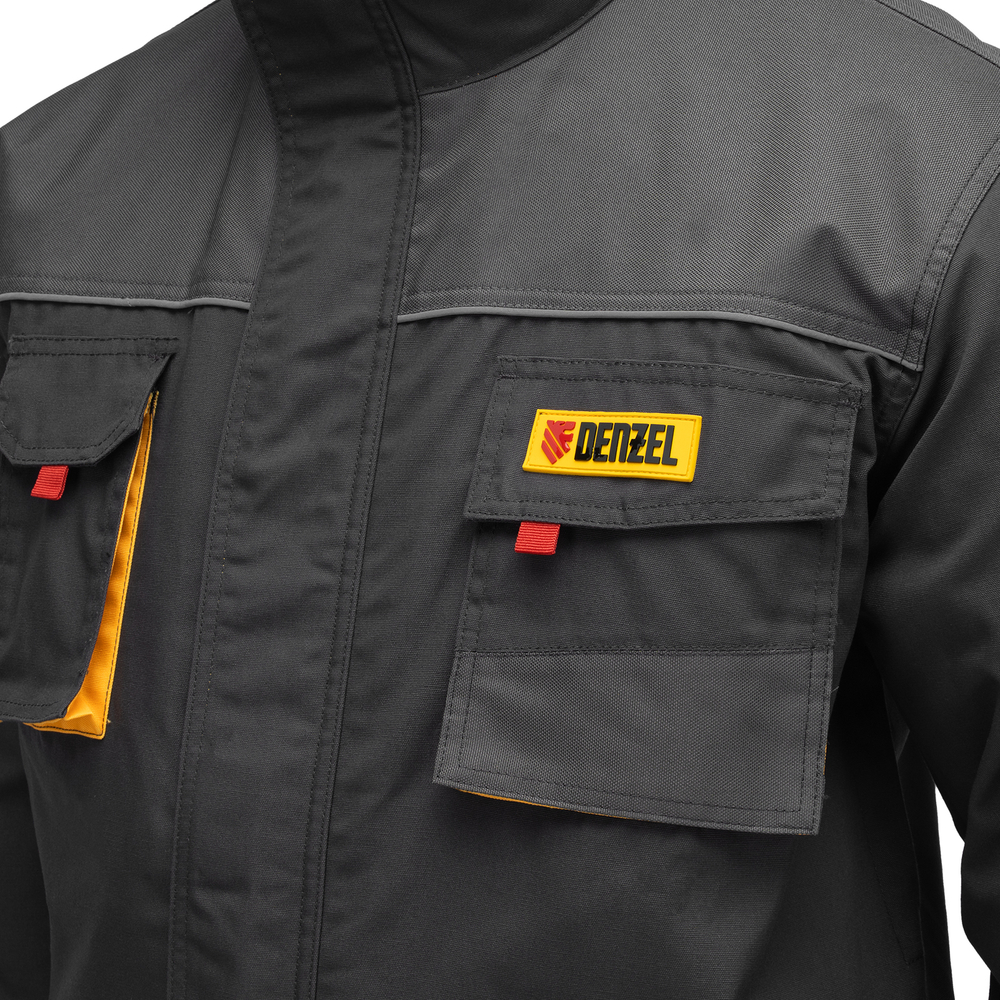 Куртка профессиональная рабочая, 65% полиэстер 35% хлопок, XXXL Denzel