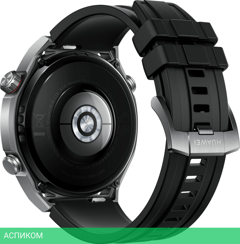 Умные часы Huawei Watch Ultimate HNBR Strap Black (55020AGP)