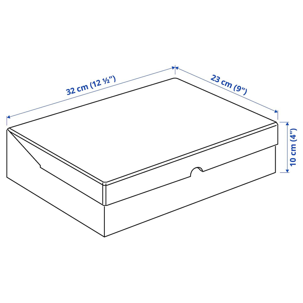IKEA VATTENTRÅG  (ИКЕА ВАТТЕНТРÅГ)  -  Коробка с крышкой, 32x23x10 см