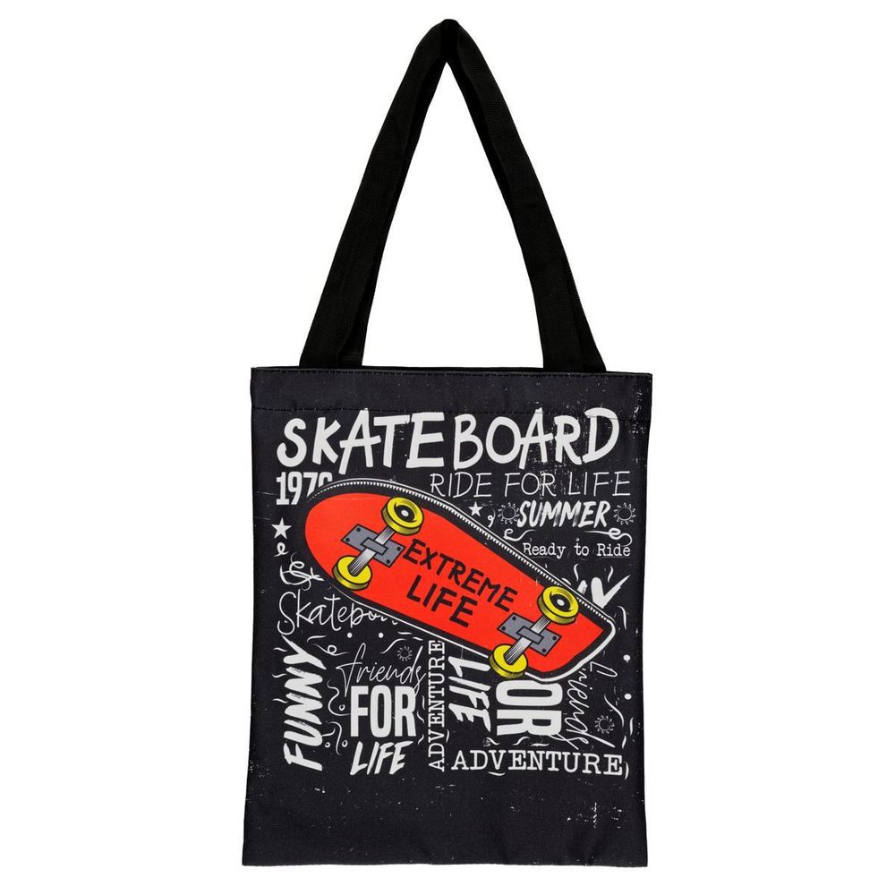 Сумка-шоппер 31*39см., с карманом &quot;Skate&quot; (Спейс)