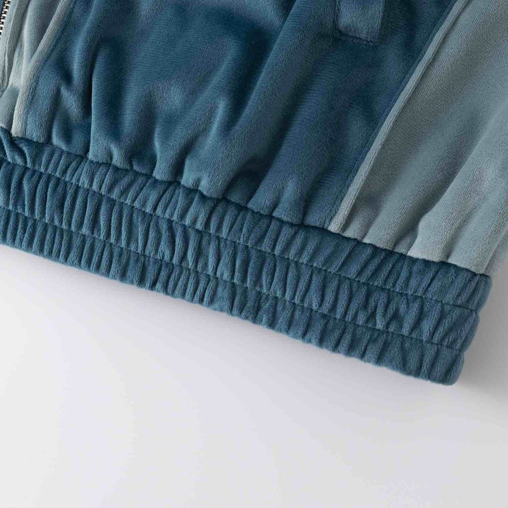 Олимпийка Ymkashix велюровая Puff темно-синяя