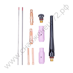 FoxWeld Горелка UnoTIG-17 4м (разъем М16, с кнопкой, пр-во FoxWeld/КНР)