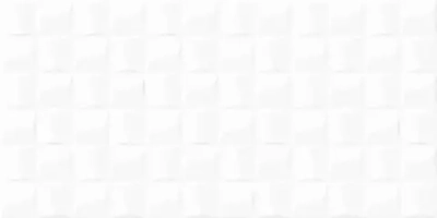 Настенная плитка Alma Ceramica TWU2550MLN20 Miloni 24.9x50 белая матовая / рельефная моноколор / под мозаику