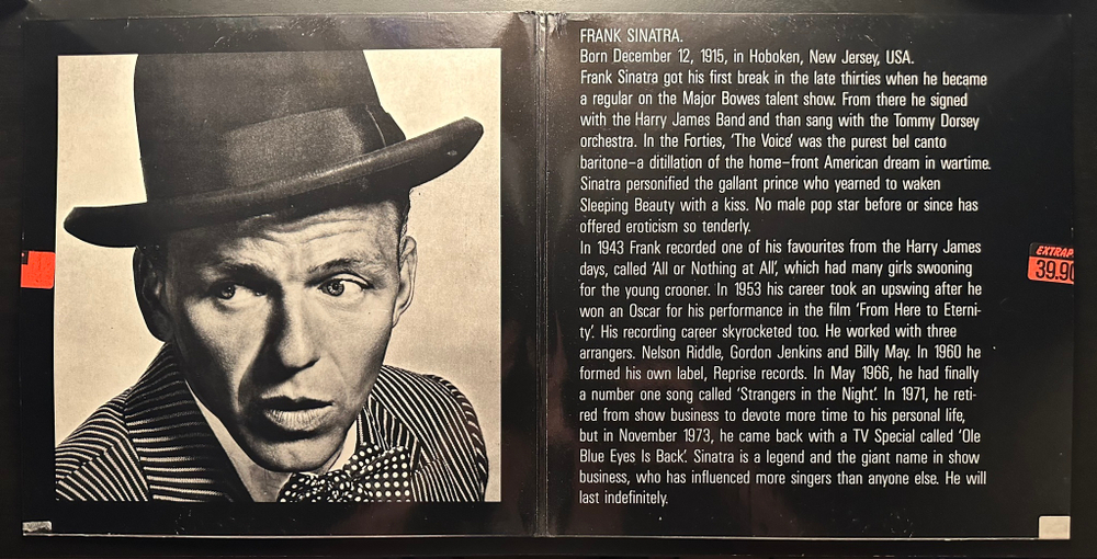 Frank Sinatra ‎– Frank Sinatra 2LP (Германия)