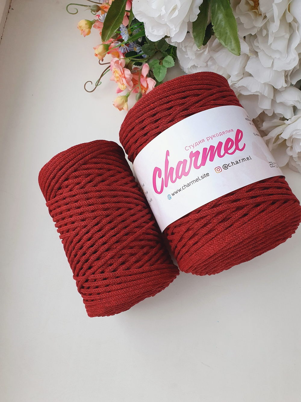 Bordeaux cotton cord 3 mm