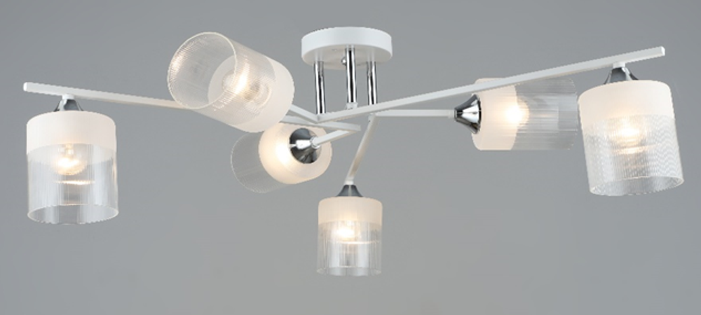 Потолочная люстра Mirastyle SX-N-2192/6 WT+CR
