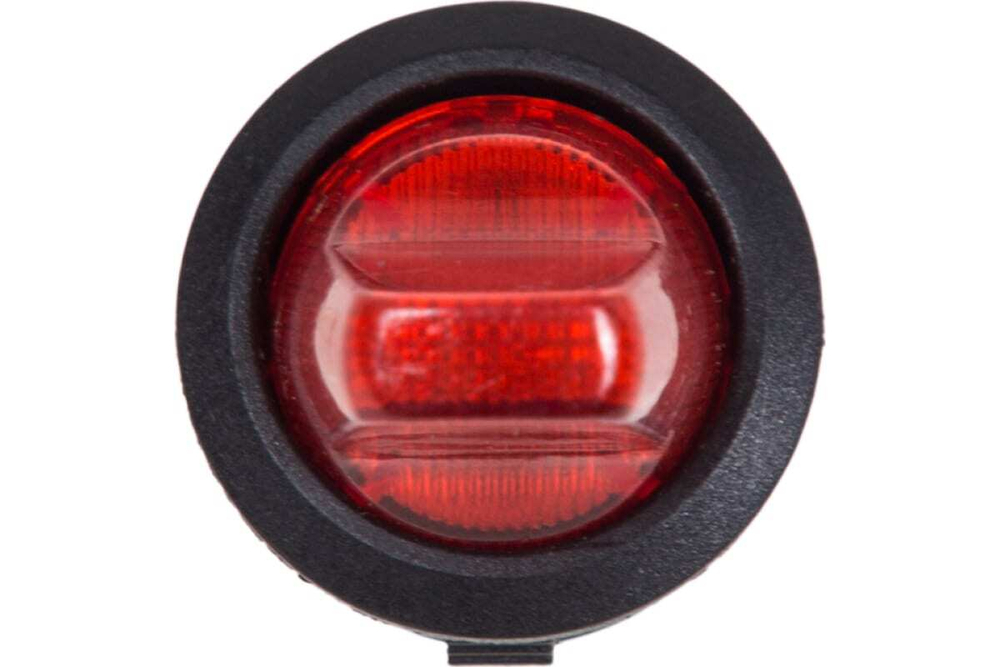 Клавишный выключатель REXANT круглый 12V 16А (3с) ON-OFF красный с подсветкой (RWB-224, SС-214) 36-2590