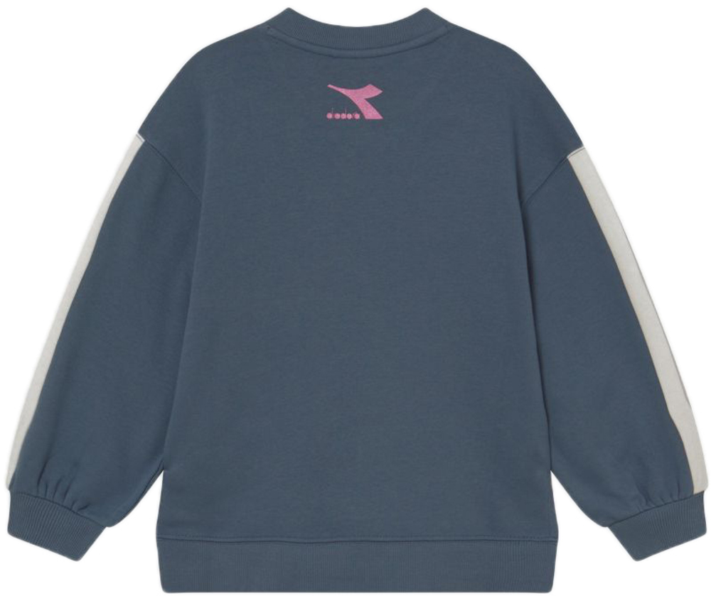 Кофта для девочки теннисная  Diadora Jg. Sweatshirt Crew Twinkle - небесный