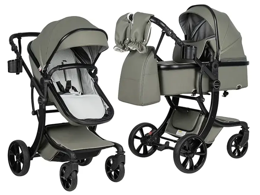 Коляска трансформер Aimile Adventurer Оливковый / Olive ADV-3