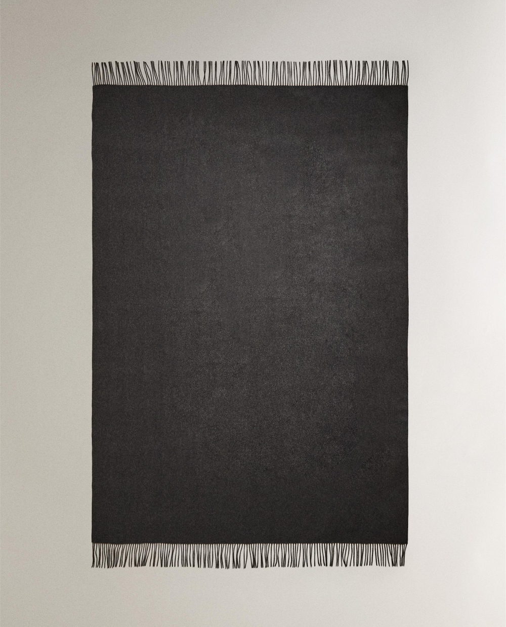 Zara Home плед из хлопка, экрю, 140x190 см