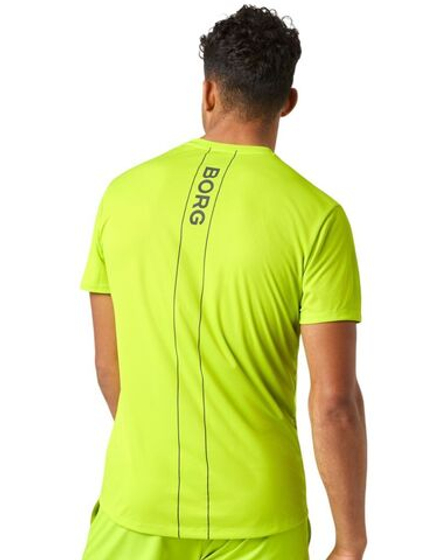 Мужская теннисная футболка Björn Borg Ace Light - acid lime