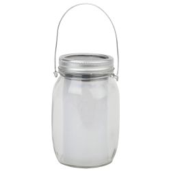 Светильник уличный ЭРА SL-GL14-JAR-2 на солнечной батарее стекло металл прозрачный 13,5 см | Садовые декоративные светильники