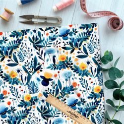 Ткань премиум бифлекс атмосферные мотивы природы