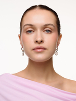 Серьги "Whale Amour" silver горный хрусталь