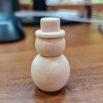 Снеговик 50*d30мм, деревянная заготовка