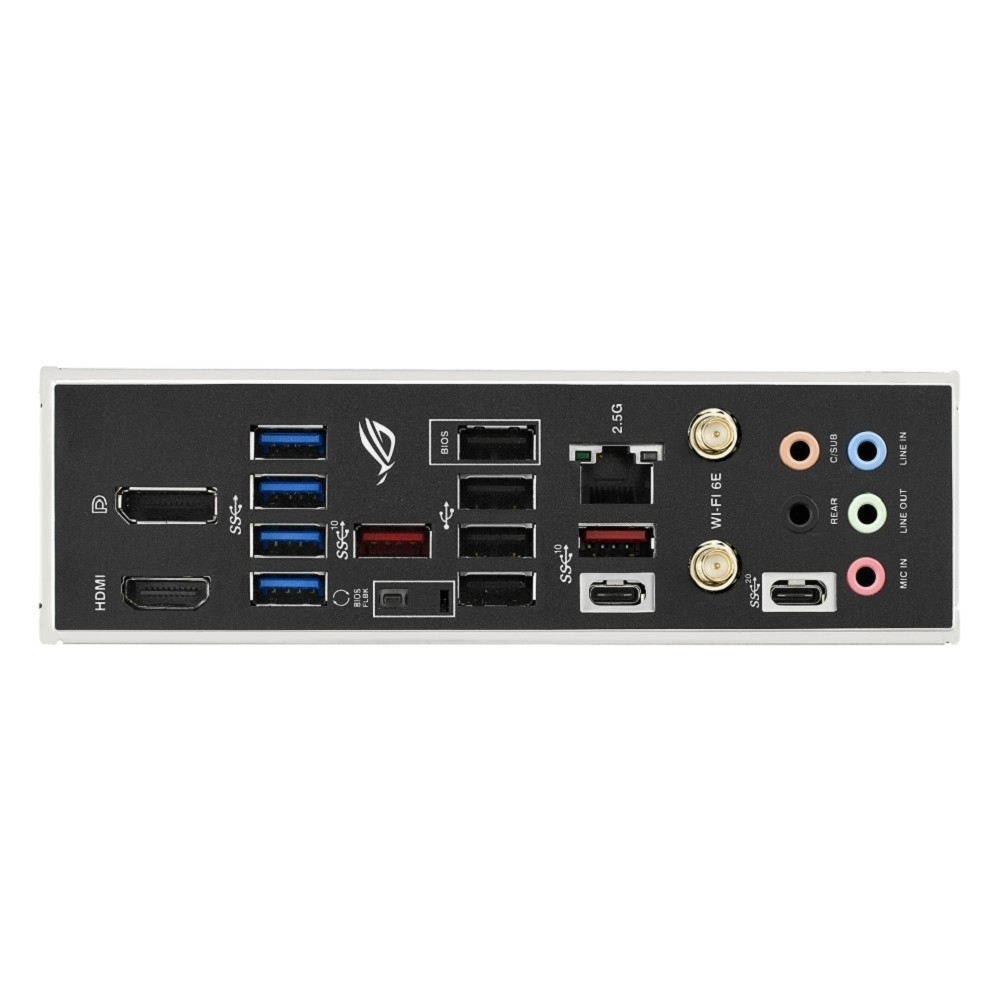 Материнская плата ASUS ROG STRIX B650E-F (Socket AM5, ATX, 4xDDR5(128GB), DP / HDMI, 1xPCIe 5.0x16 / 1xPCIe 4.0x16, 2xPCIe 4.0, 1xLAN (2.5GbE), Wi-Fi 6E, BT, 4xSATA 6Gb / s, 3xM.2, 2xType-C, 6xUSB 3.2, 4xUSB 2.0)