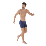 Темно-синие удлиненные трусы-боксеры Caribbean Long Boxer (Размер: M) (Цвет: темно-синий)
