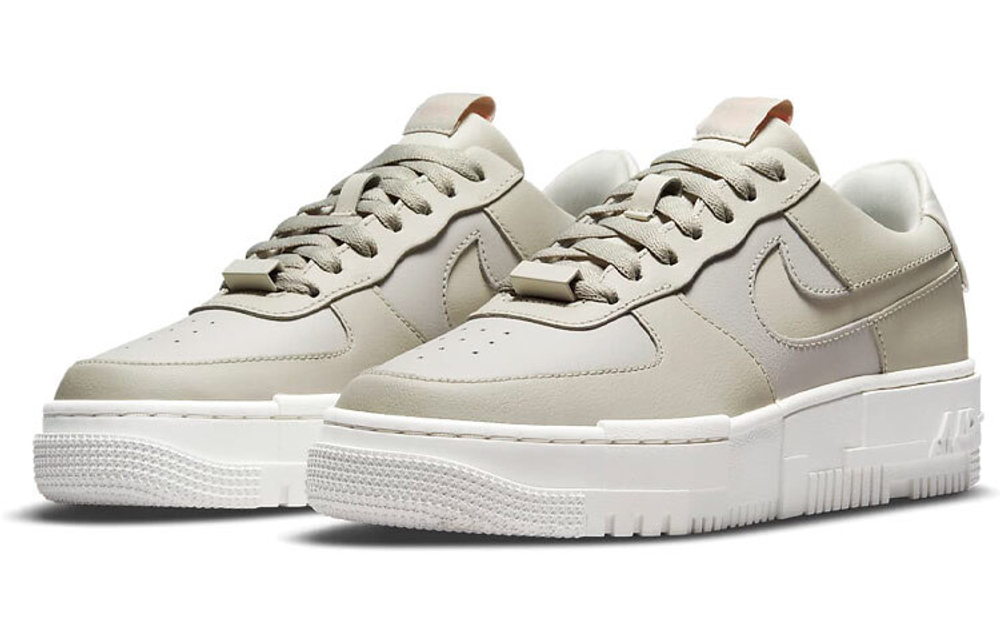 Кроссовки Nike Air Force 1 Low Pixel "Light Stone" (Женская размерная сетка)