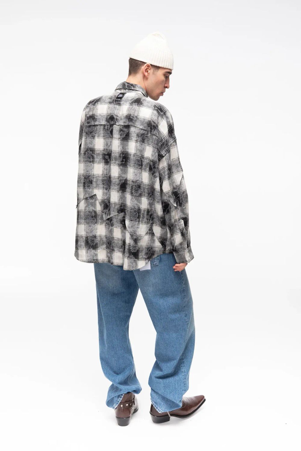 Рубашка Kraizy Stripes Destroy 2.0 черно-белая