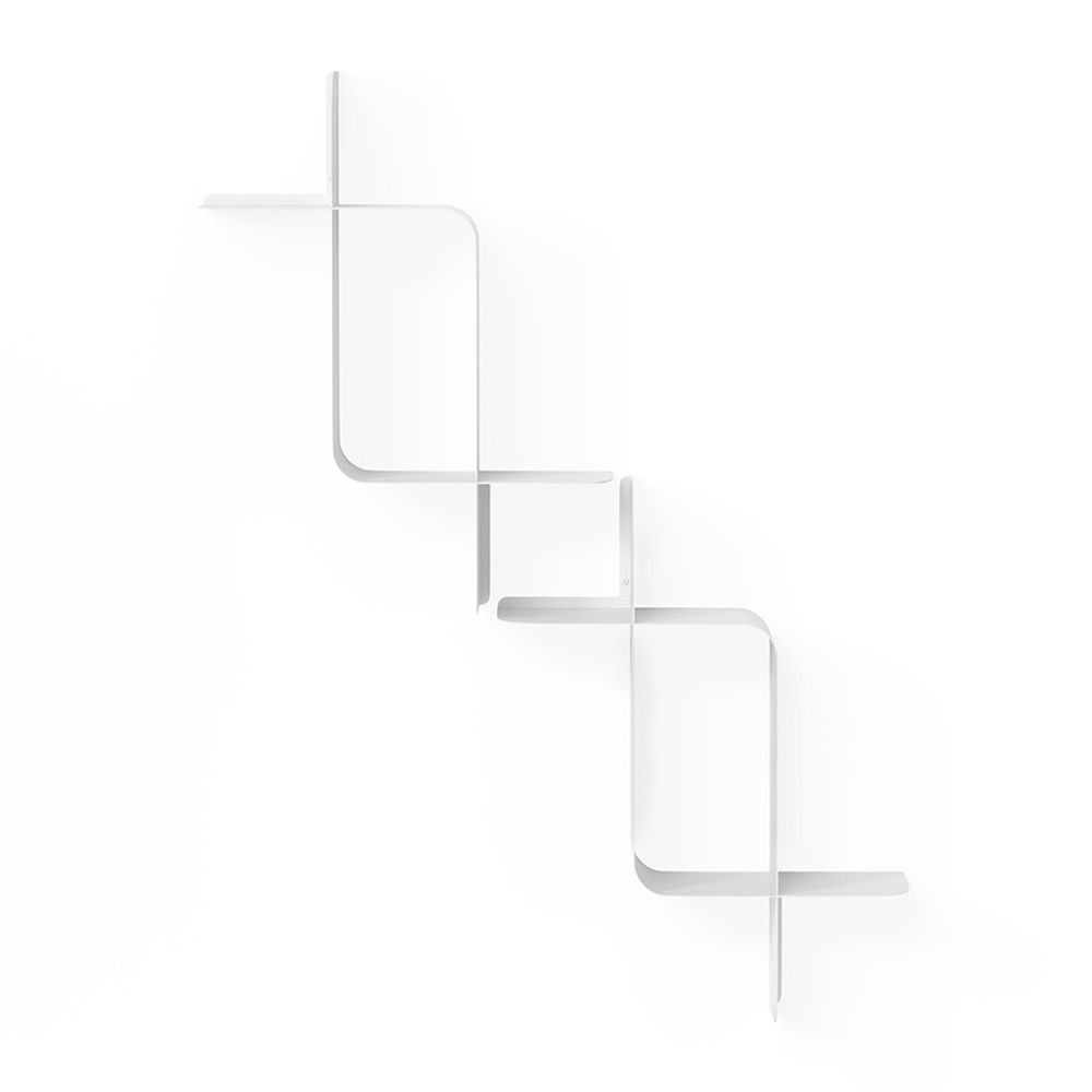 Набор металлических настенных полок Montage, 2 шт., белый